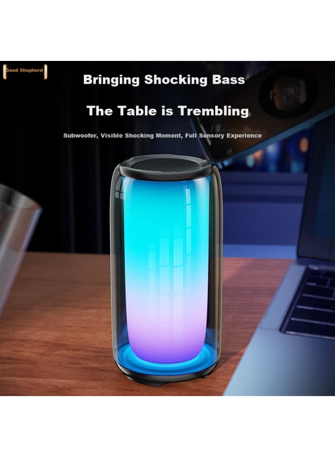 The Good Shepherd Wireless Bluetooth Speaker, Ai Smart Desktop Computer Speaker, Home Ktv Sound System Set, Portable Outdoor Karaoke, Subwoofer, High Volume, High Quality, Car And Home Use - Image 3