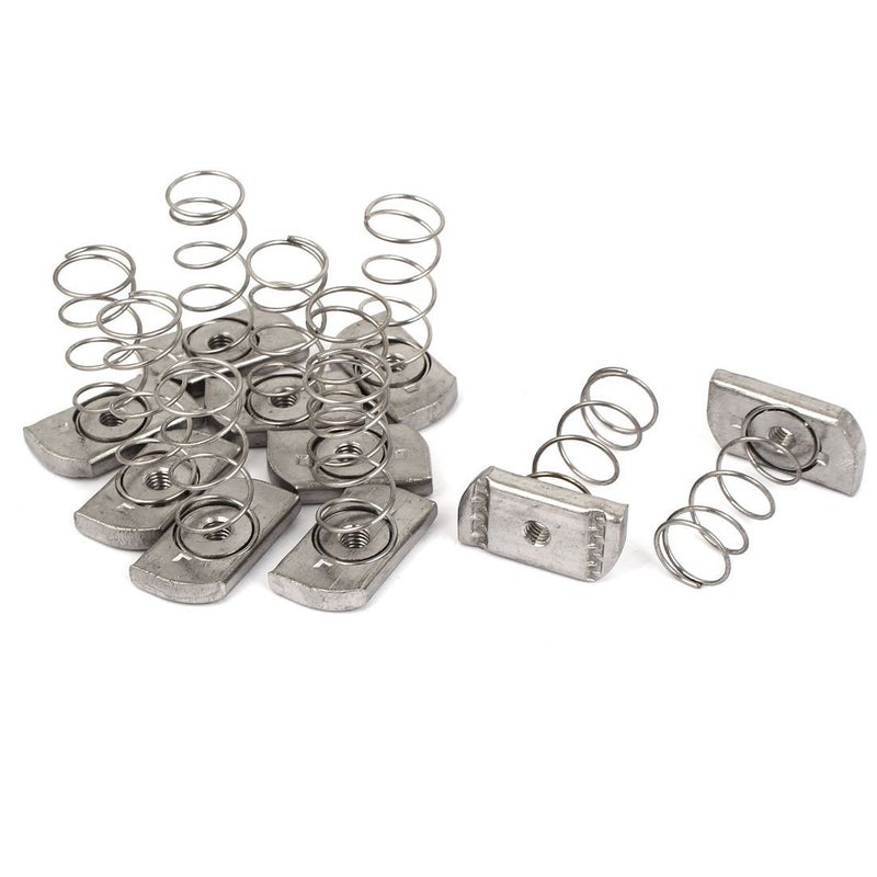 uxcell M6 304 Stainless Steel Strut Spring Channel Nuts 10 Pcs - Image 1