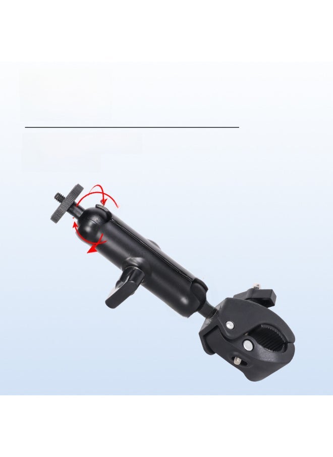 Adapted For Gopro Motorcycle Riding Navigation Mobile Phone Bracket Sports Camera Car 360 Rotating Bicycle Fixing Clip-Color:360 Rotating Bicycle Clip Black - Image 3