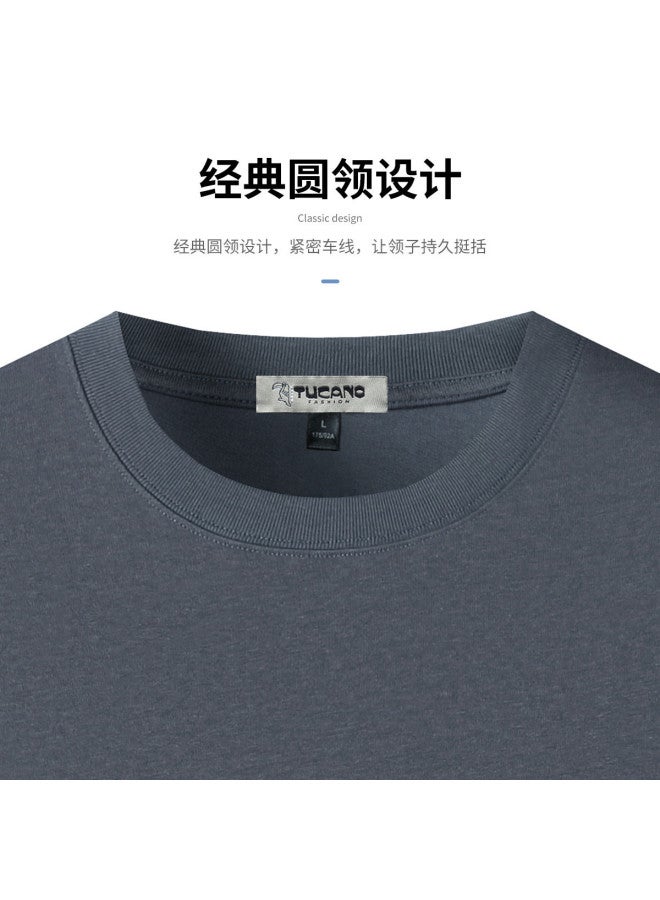Tucano men's Summer Solid Color T-shirt - Premium Cotton Comfort Tee - Image 5