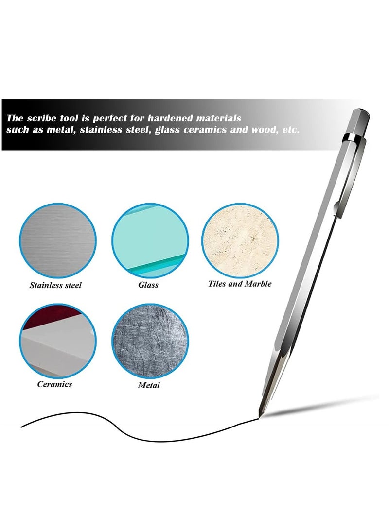 مجموعة قاطعة الزجاج، مقبض مريح من كربيد التنجستن لقطع الزجاج مع خزان زيت، رؤوس قطع قابلة للاستبدال 2-6 مم مثالية لقطع الزجاج - Image 4