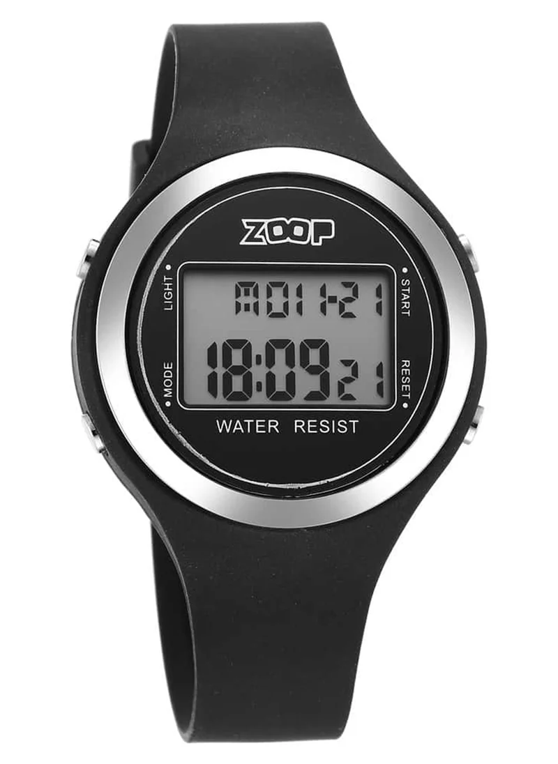 زوب Unisex Digital Round Shape Silicone Wrist Watch 26024PP01 - 40 Mm