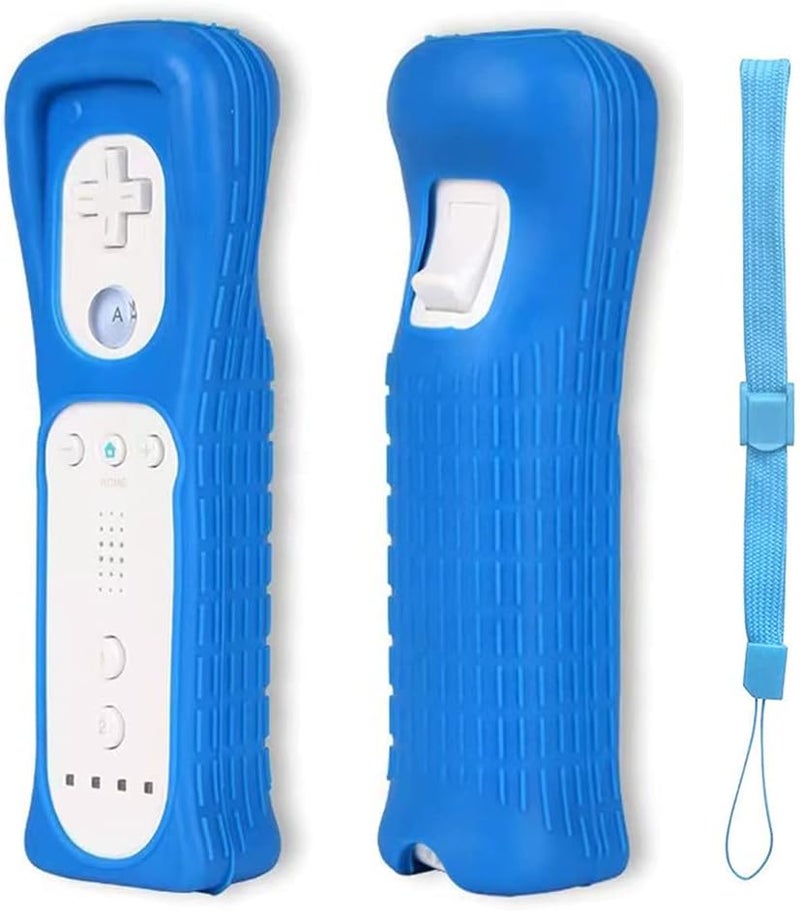 LACTIVX 2X Wii Silicone Case Cover with Wrist Strap for Wii Remote Controller (Red and Blue) - Image 2