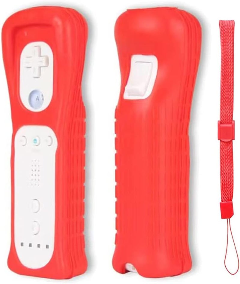 LACTIVX 2X Wii Silicone Case Cover with Wrist Strap for Wii Remote Controller (Red and Blue) - Image 3