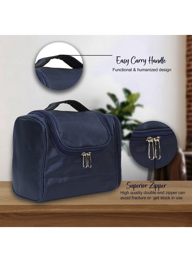 CABLE GALLERY Multifunctional Extra Large Cosmetic Make up Bag for Travel Kits & Makeup Organisers for Man and Women, Cosmetic Pouch ,Household Grooming Kit for Home (Blue) - Image 3