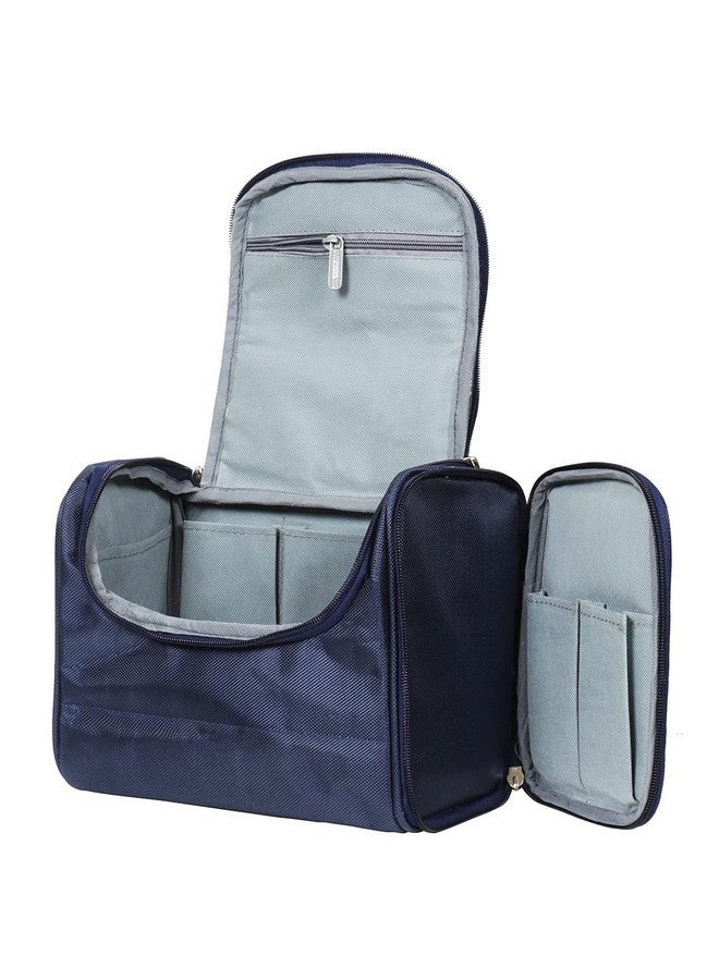 CABLE GALLERY Multifunctional Extra Large Cosmetic Make up Bag for Travel Kits & Makeup Organisers for Man and Women, Cosmetic Pouch ,Household Grooming Kit for Home (Blue) - Image 2