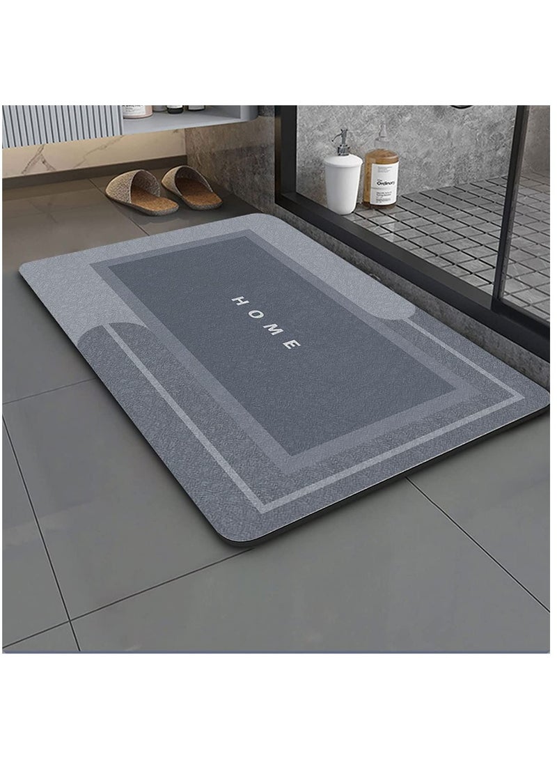 HOMESTAR Super Absorbent Soft Non-Slip Quick Drying Floor Bath Tub Mat 48x78 cm - Image 1
