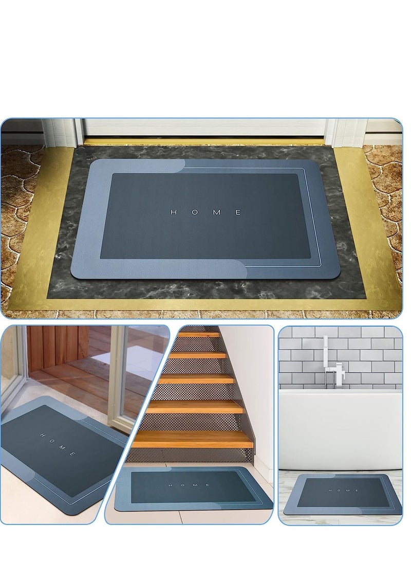 HOMESTAR Super Absorbent Soft Non-Slip Quick Drying Floor Bath Tub Mat 48x78 cm - Image 2