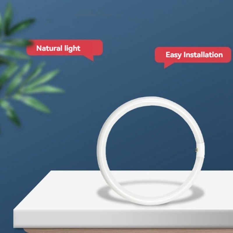 2 8-inch 22-watt T9 ring fluorescent bulbs (ceiling lamp replacement) White - Image 5