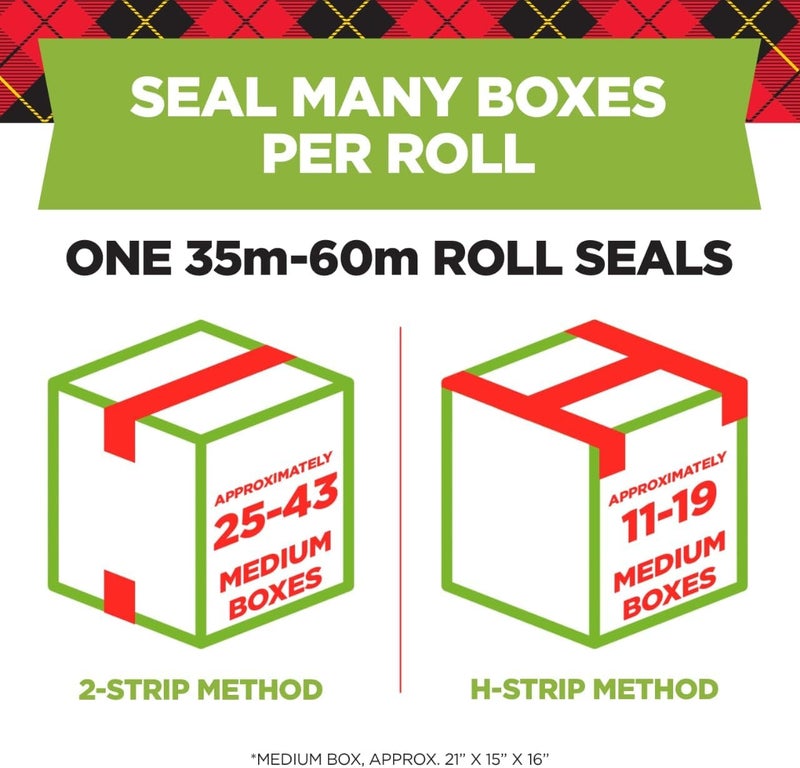 Scotch  Sure Start Shipping Packaging Tape, 1.88" x 54.6 yd, Designed for Packing, Shipping and Mailing, Quiet Unwind, No Splitting or Tearing, 3" Core, Clear, 1 Roll (345) - Image 3