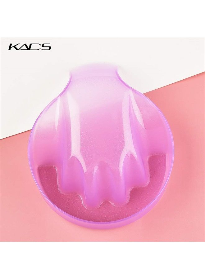 KADS وعاء نقع لإزالة طلاء الأظافر للفن اليدوي - وعاء سبا للأظافر اللامعة - علاج تجميل الأظافر - وعاء العناية باليدين باللون الوردي - Image 3