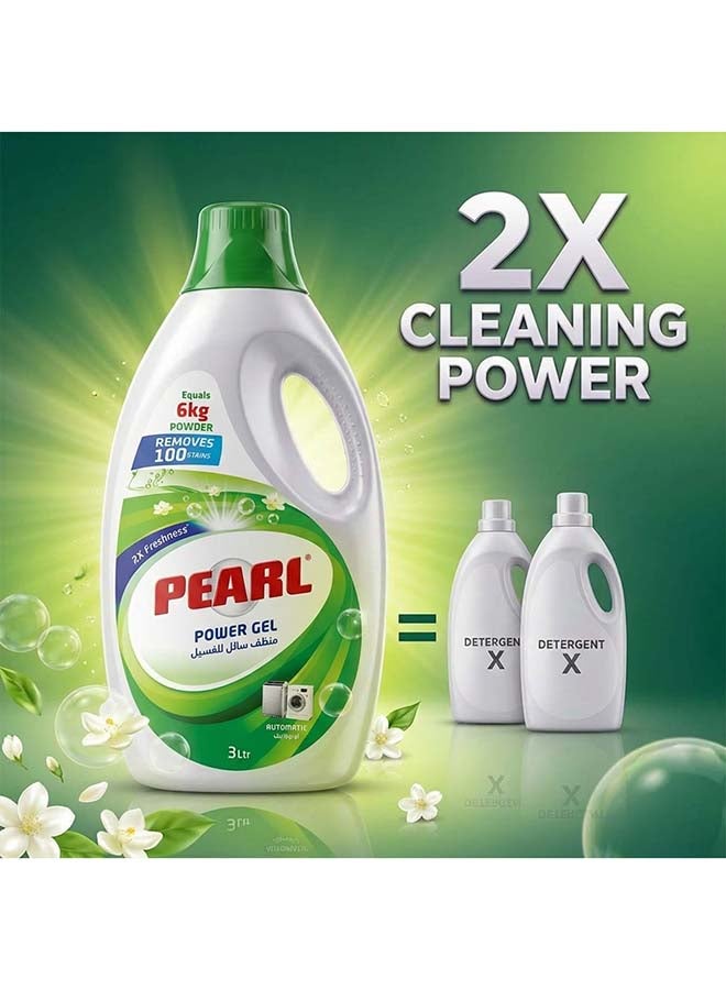 Pearl Laundry Liquid Detergent Original 3L Promo pack, Liquid  Detergent for Clothes, Removes 100% Tough Stains, 2X Freshness, Front Load & Top Load Machine Compatible - Image 2