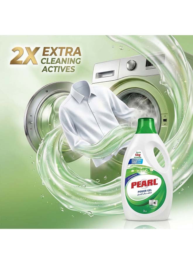 Pearl Laundry Liquid Detergent Original 3L Promo pack, Liquid  Detergent for Clothes, Removes 100% Tough Stains, 2X Freshness, Front Load & Top Load Machine Compatible - Image 4