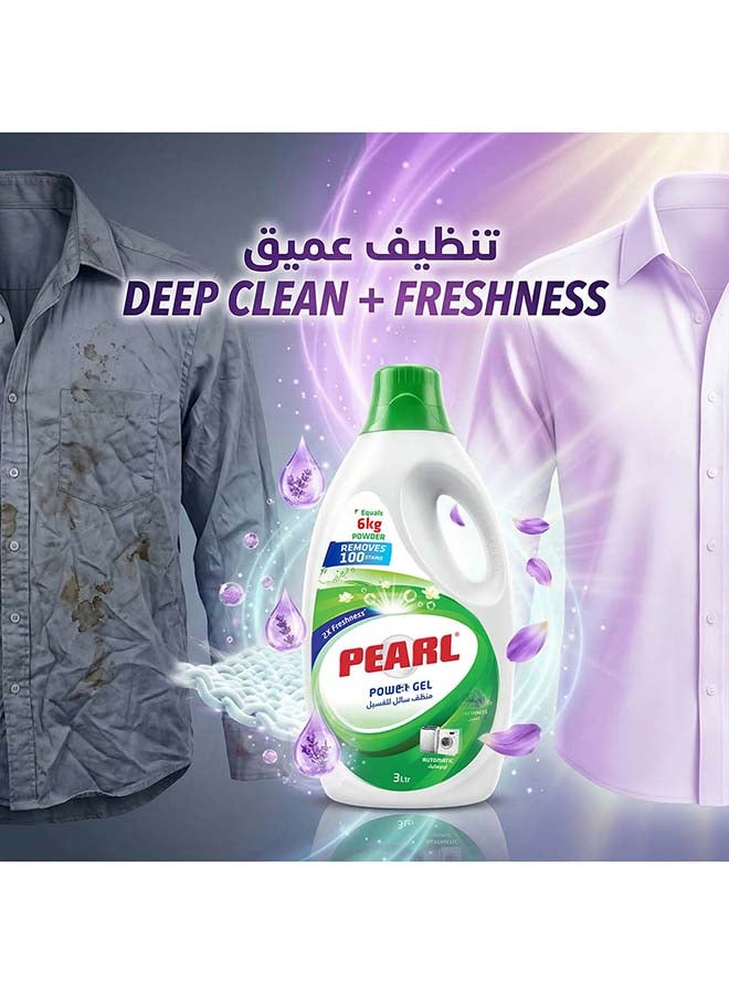 Pearl Laundry Liquid Detergent Original 3L Promo pack, Liquid  Detergent for Clothes, Removes 100% Tough Stains, 2X Freshness, Front Load & Top Load Machine Compatible - Image 3