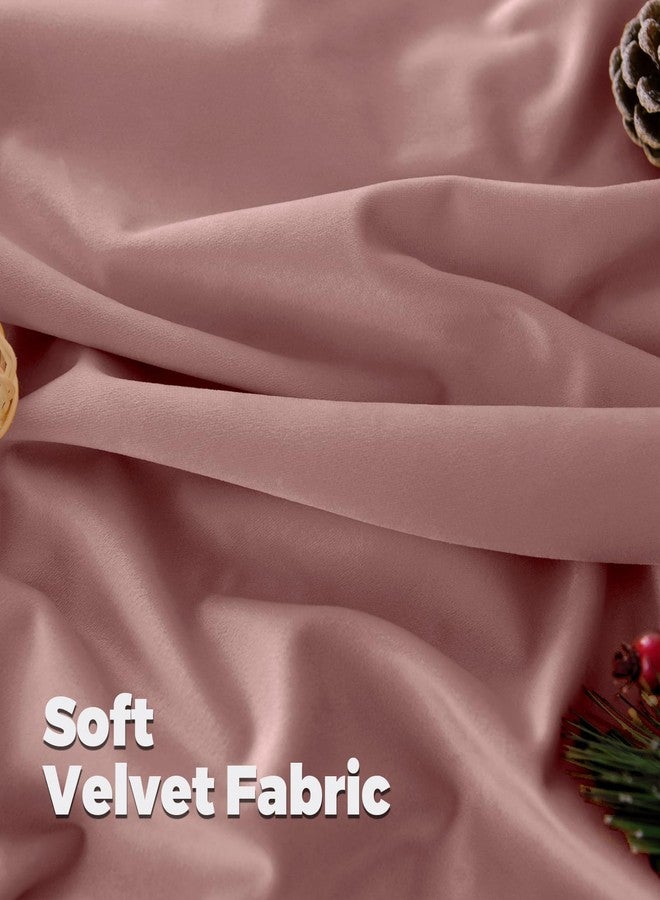 BGment ستائر مخملية بلون وردي باهت من بي جي إم تي، مقاس 84 بوصة، لغرفة النوم، ستائر سميكة عازلة للحرارة، تحجب الضوء والضوضاء، مزودة بحلقات خلفية وجيب للعمود، مناسبة لغرفة المعيشة، قطعتان، 52 × 84 بوصة - Image 5