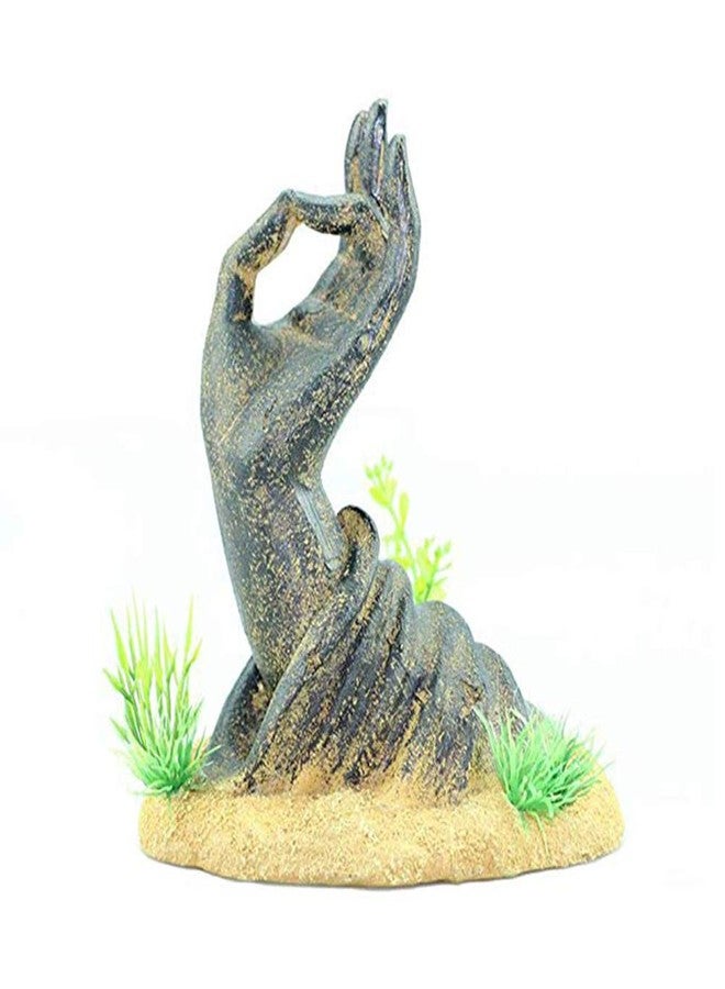 OMEM Fish Tank Decorations Buddha Hand Statue Aquarium Ornaments (Hand) - Image 1
