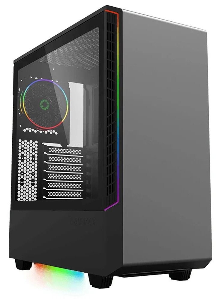 gamemax ATX Gaming Case T802 Panda Black