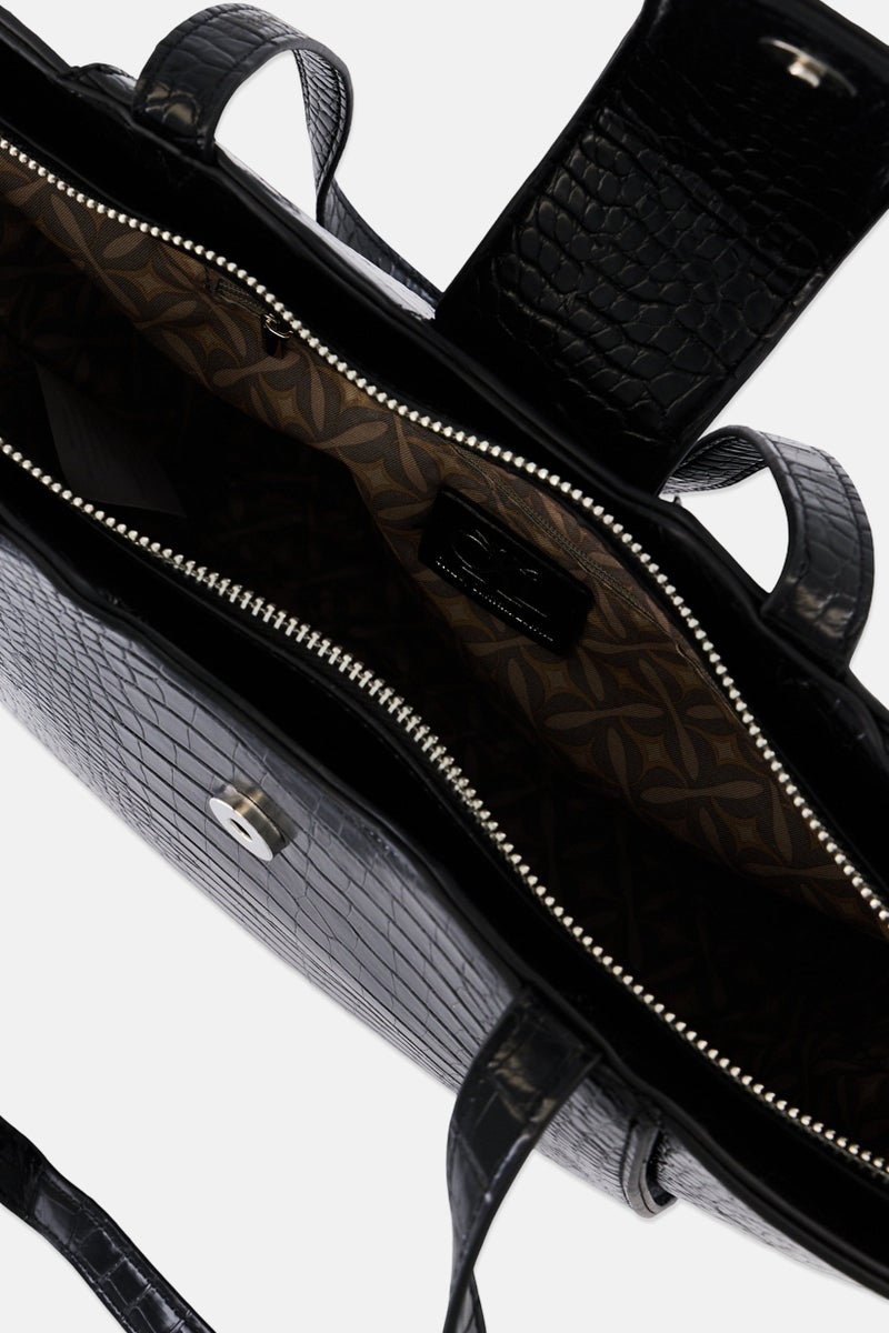 CXL by Christian Lacroix Women Brand Logo Tote Bag, Black - Image 4