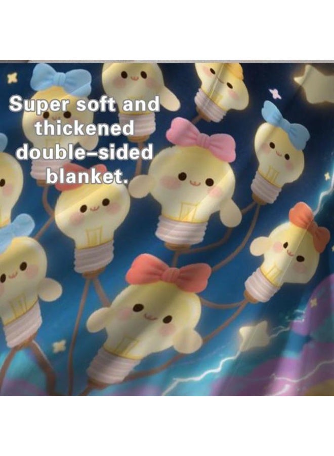 general Wisdom Fairy (latest) flannel thin blanket (warm and comfortable, suitable for sleep, game use, dust and sandproof) 150cm*200cm - 105 - Image 5