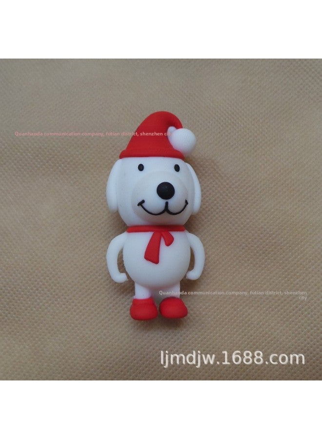 3.0 & 2.0 Dog U Disk 16g Robot Dog 32G Cartoon Dog Mascot Doll Toy Creative PVC Dual-use-Color:2.0 Dog-Capacity:32GB - Image 1