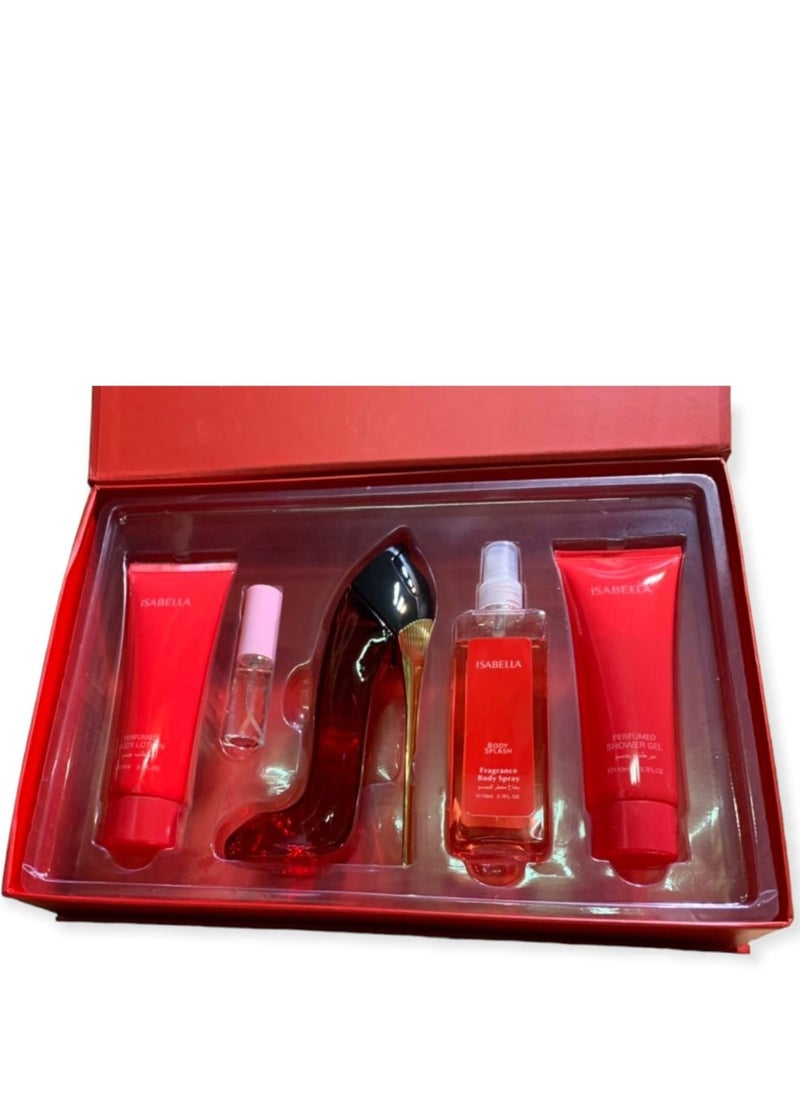 A luxurious and luxurious perfume set from Isabella 5 pieces
