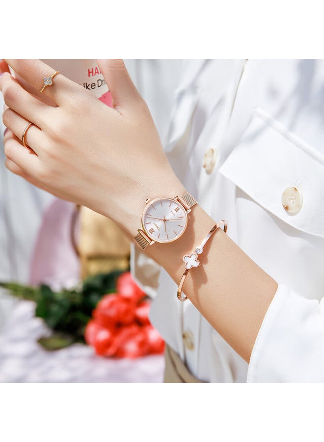 Rosdn Women's Ultra-thin Waterproof Watch, Fashionable Elegant Style, Top Ten Brand Ladies Watch, Birthday Gift For Girlfriend - Image 2