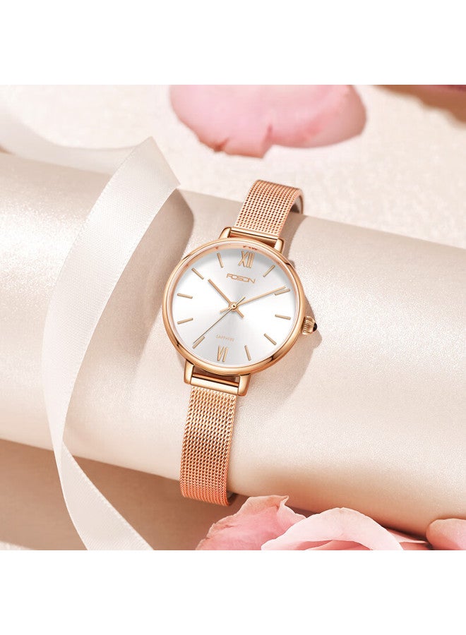 Rosdn Women's Ultra-thin Waterproof Watch, Fashionable Elegant Style, Top Ten Brand Ladies Watch, Birthday Gift For Girlfriend - Image 4
