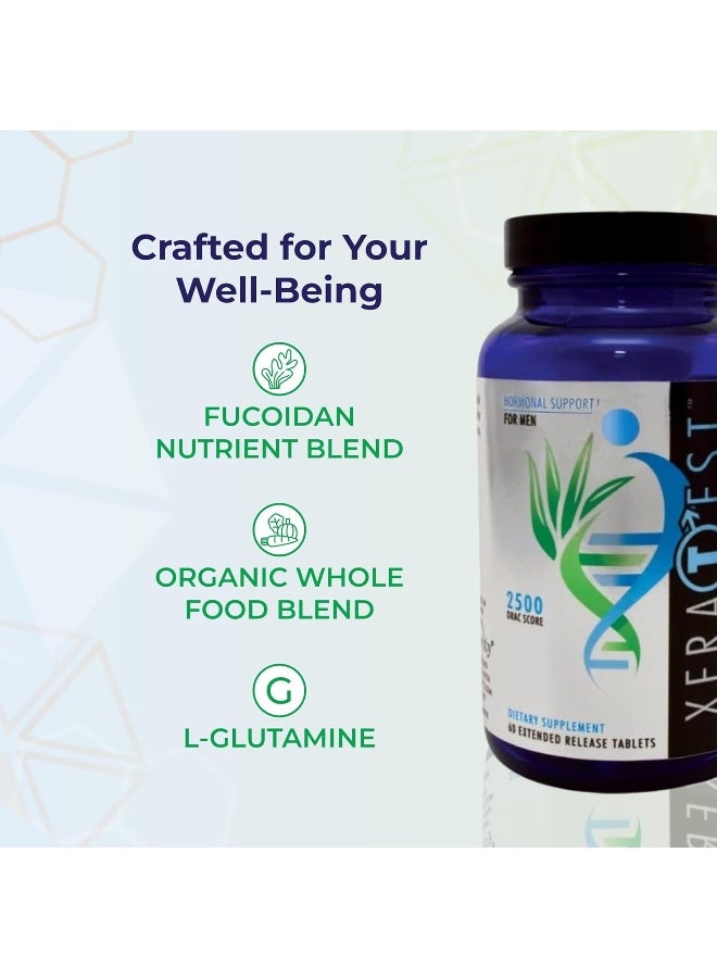 Youngevity XeraTest™ Hormonal Support for Men - Testosterone Support + Telomere Health - With Fucoidan Blend, Whole Foods, Fenugreek - Hormone-Free Botanical Supplement - (60 Extended Release Tablets) - Image 5