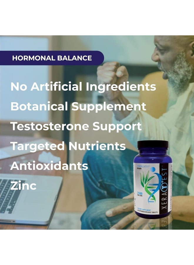 Youngevity XeraTest™ Hormonal Support for Men - Testosterone Support + Telomere Health - With Fucoidan Blend, Whole Foods, Fenugreek - Hormone-Free Botanical Supplement - (60 Extended Release Tablets) - Image 4