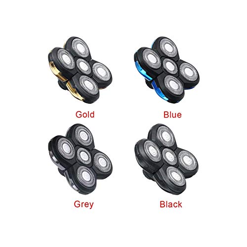 IVYRISE 5 Head Shaver Head, Replacement Shaving Head For Shaver, Easy to Install Electric Shaver Head, 4D Rotary Cutting Head Double Ring Blade, Universal For 5 Head Shavers. - Image 4