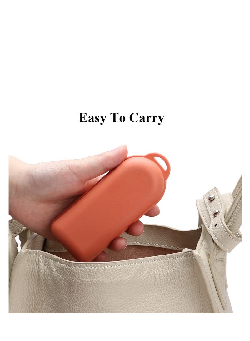 طقم أدوات السفر مع حقيبة، 4 مجموعات من أدوات القمح القابلة لإعادة الاستخدام، طقم أدوات الغداء، أدوات قابلة للفك محمولة للأطفال والبالغين للسفر إلى المدرسة أو للنزهات أو التخييم أو الاستخدام اليومي - Image 3