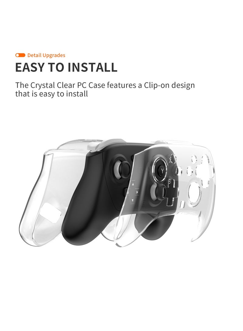 HD Crystal Hard Case for Nintendo Switch2 Pro Handle! 0.5mm transparent all-inclusive drop protection case, wear-resistant, scratch-resistant and non-yellowing! - Image 3