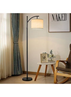 OASIS DESERT Remote Control Living Room Floor Lamp, Beige Linen Shade Long Floor Lamp, Adjustable 3 Color Temperature Led Bulb Modern Standing Reading Lamp, Suitable For Home And Office  - Image 4