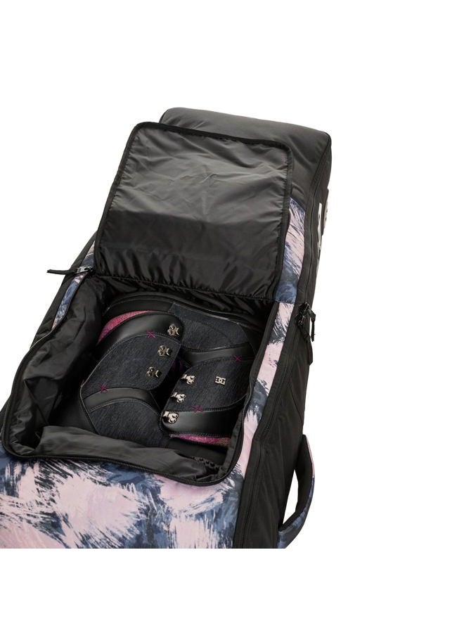 Roxy Winter Snow Sport Equipment Versatile Travel Carrying Padded Storage Bag with Adjustable Handles Straps, Wild Wind Darknight, 127L, Vermont Wheelie Padded Snowboard Bag - Image 4