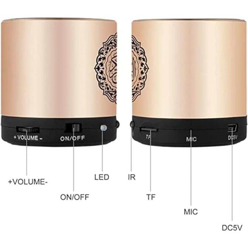 ZAMZIN Transform Your Spiritual Experience: Museum of the Future Digital Quran Speaker - Wireless LED, Azan Clock, App Control | Immersive Quranic Verses, Seamless Connectivity for Modern Muslims - Image 4