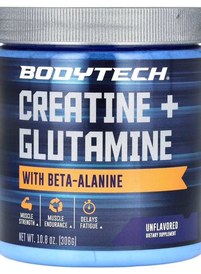 Creatine + Glutamine With BetaAlanine Unflavored 10.8 oz (306 g)