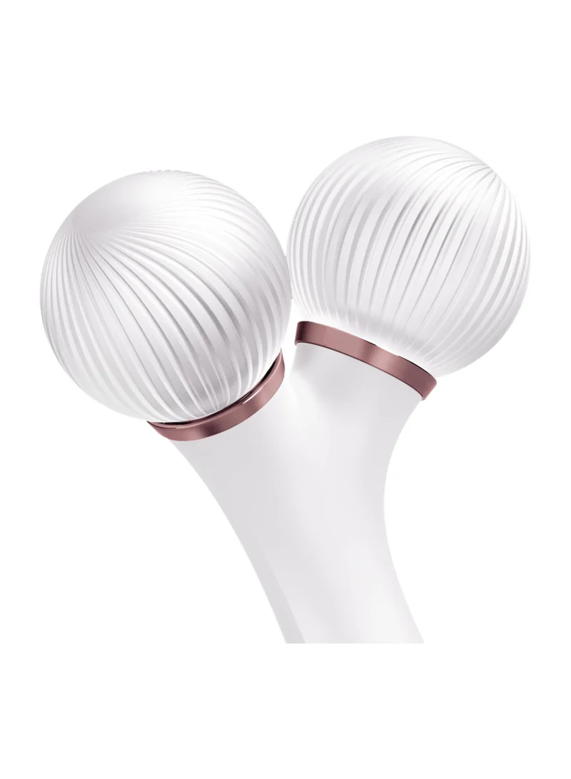 GESKE SmartAppGuided Sonic Facial Roller | 4 in 1 | Device for Face | Dermaroll | Professional Face Roller | Tightens and Defines the Skin on the Face, Starlight