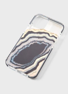 Clear Black Gold Agate Iphone 12 Pro Max Case