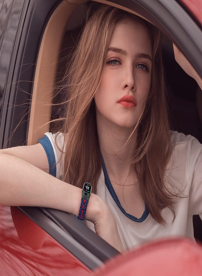 TumpCez Solo Loop Elastic Band Compatible With Xiaomi Mi Band 7 6 5 4 3/Amazfit Band 5 Straps, Adjustable Nylon Sport Replacement Wrist Strap for Women Men - Image 5