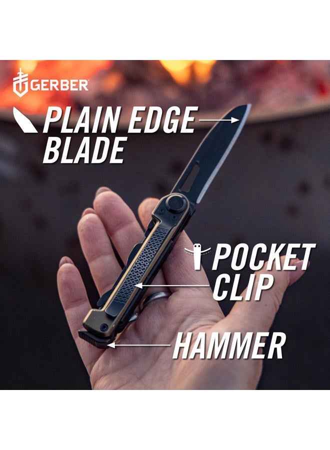 Gerber Gear Armbar Scout 7-in-1 Multi-tool - 2.5" Plain Edge Blade, Hammer, Scissor, Saw - EDC Gear and Equipment - Burnt Orange - Image 4