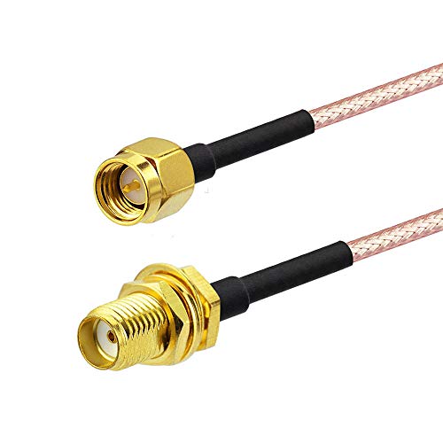 BINGFU SMA Female Bulkhead Mount to SMA Male RG316 Antenna Extension Cable 6 inch 15cm 2-Pack Compatible with 4G LTE Router Gateway Cellular SDR USB Dongle Receiver - Image 4