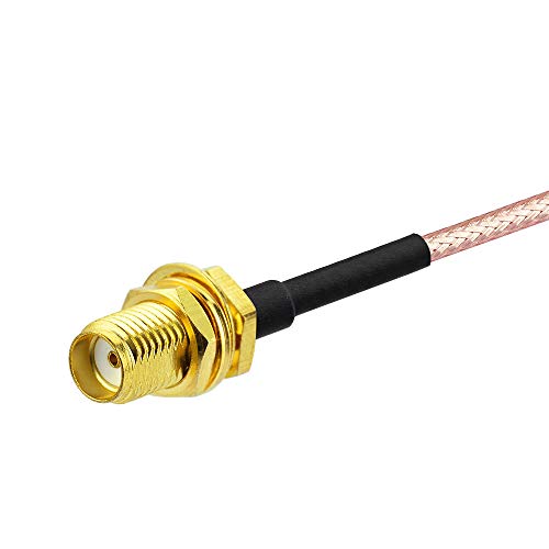 BINGFU SMA Female Bulkhead Mount to SMA Male RG316 Antenna Extension Cable 6 inch 15cm 2-Pack Compatible with 4G LTE Router Gateway Cellular SDR USB Dongle Receiver - Image 5