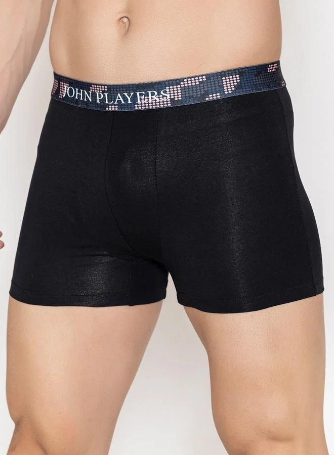 John Players Pack of 2 - Men Cotton Trunks with Sublimation Waistband