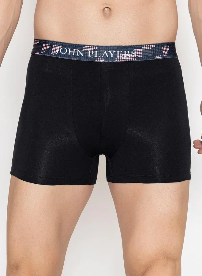 John Players Pack of 2 - Men Cotton Trunks with Sublimation Waistband