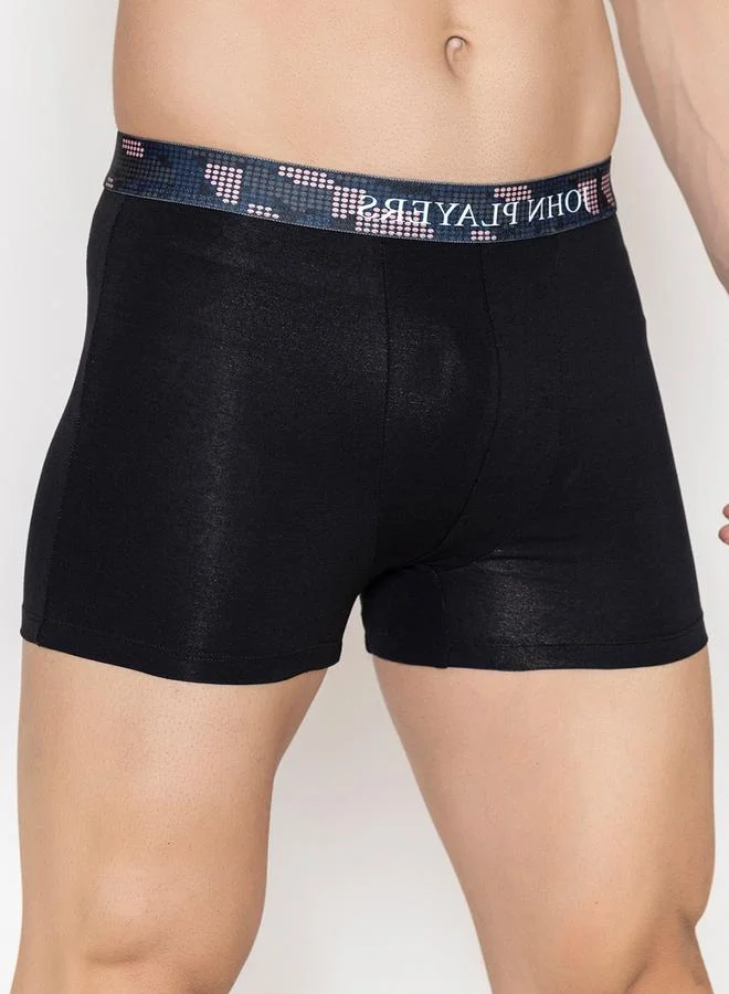 John Players Pack of 2 - Men Cotton Trunks with Sublimation Waistband