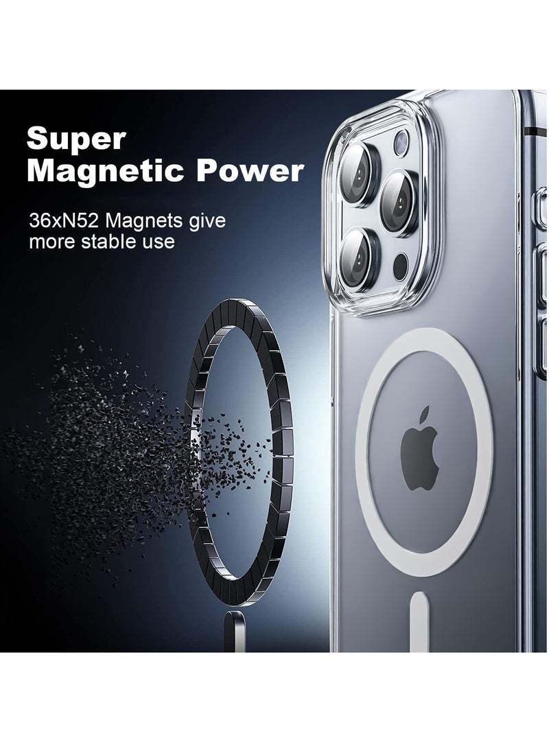 ELTRAZONE iPhone 16 Pro Max Case - Clear Magnetic Case [Compatible with MagSafe], Includes Screen Protector & Camera Protection, Shockproof Cover for iPhone 16 Pro Max (6.9”) - Image 4