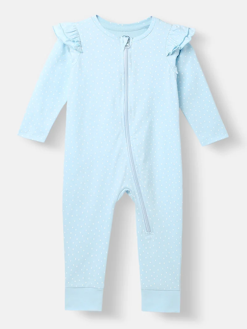 Nautinati Nautinati Infants' Cotton Printed Sleepsuit