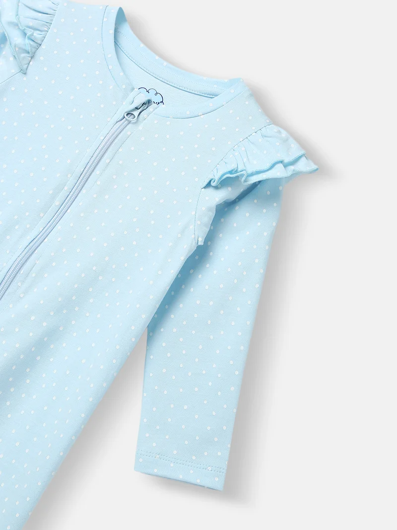 Nautinati Nautinati Infants' Cotton Printed Sleepsuit