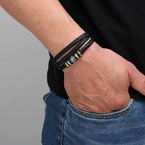 Memgift Stocking Stuffers for Teen Boys To My Son Bracelet From Mom Dad Gifts for Men Teen Boys Son Gifts From Mom Dad Christmas Birthday Gift For Mens 8.5 Inch - Image 3