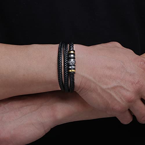 Memgift Stocking Stuffers for Teen Boys To My Son Bracelet From Mom Dad Gifts for Men Teen Boys Son Gifts From Mom Dad Christmas Birthday Gift For Mens 8.5 Inch - Image 4